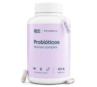 Probióticos Mujer Flora Íntima-4 Mil Millones UFC | Digestión, Equilibrio Hormonal, Piel, pH femenino | 120 Cápsulas Gastrorresistentes | 4 Meses | Lactobacillus y Bifidobacterium de Synbalance®