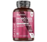 Probióticos Mujer Flora Íntima - Con Prebiótico de Inulina, Arándano Rojo, D Manosa y Extractos Botánicos para la Armonía Femenina - 30 Mil Millones de UFC - Vegano, Sin OGM y Sin Gluten