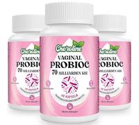 Probioticos Mujer Flora Intima, Hasta 70 Mil Millones de UFC, 7 Cepas con Mezcla de Prebióticos, Favorece la Mucosa y Refuerza la Flora Vaginal, 180 Cápsulas