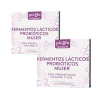 Probioticos Mujer Flora Intima PiùLife, 60 Cápsulas, 26 Mld UFC Con Lactobacillus Reuteri, Acidophilus, Rhamnosus Y Crispatus, Probióticos Flora Intima Con Prebioticos Inulina Y FOS