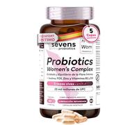 Probióticos Mujer Flora Íntima Premium - 5 cepas exclusivas para Vaginosis Bacteriana, Cándida y Cistitis - Lactobacillus Crispatus, Reuteri, Rhamnosus, Prebióticos, Zinc y Vitaminas - 60 Cápsulas