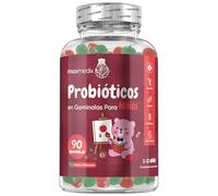 Gominolas de Probióticos para Niños 90 unidades - Con 1 mil millones de UFC de Bacillus Coagulans e Inulina - Veganas, Sin Gluten ni Lactosa