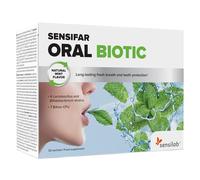 Probióticos Orales para el Cuidado de Dientes y Encías, Mal Aliento, 7 Mil Millones de UFC con Howaru Smile, Xilitol e Inulina de Achicoria, Aliento Fresco, 30 Sobres, Sensilab