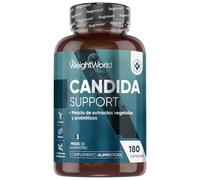 Probióticos para Flora Íntima Candida Support 180 Cápsulas Veganas con Lactobacillus Acidophilus, Bifidobacterium Bifidum, Zinc, Ácido Caprílico, Aloe Vera y Más para 3 Meses