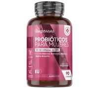 Probióticos para mujer 90 cápsulas de liberación prolongada - Fórmula para el bienestar íntimo y digestivo - Con D-manosa, Arándanos, Hibisco y Espin