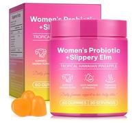 Probióticos para Mujeres en Gominolas - 60 Gummies con Prebióticos y 6 Cepas (Lactobacillus, Bifidobacterium) - Apoyo a la Flora Íntima, Digestiva y pH Saludable - Veganas, Sin Azúcar y Sin Gluten