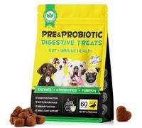 Probióticos para Perros Enzimas Digestivas, Probioticos Perros, Mejora la Salud Intestinal, Piel y Pelaje, Alergias Estacionales, para Todas Las Razas, 60PCs- Pato (60 Chews)