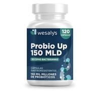 Probioticos y Prebioticos Intestinales 150 mil millones UFC y 30 Cepas. 120 cápsulas veganas gastroresistentes. Con Inulina, Hasta 4 meses de suministro. Probio Up Wesalys