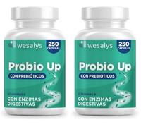 Probióticos y Prebióticos Intestinales, 250 Cápsulas (4 meses), 20 Cepas Bacterianas + Inulina, 20 Mil Millones UFC, Lactobacillus, Bifidobacterium, Máxima Concentración (Paquete de 2)