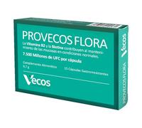 Probióticos y Prebióticos para Flora Intestinal - Provecos Flora - 15 Cápsulas Gastrorresistentes - Complemento Alimenticio - Con 7,5 Millones de UFC por Cápsula
