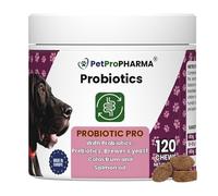 Probioticos y Prebioticos para Perros y Gatos Complemento alimenticio para Soporte digestivo y Refuerzo inmunológico Pastillas Masticables Absorcion Nutrientes y Flora intestinal 120 Galletas