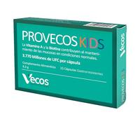 Probióticos y Prebióticos para Regenerar la Flora Intestinal Infantil - Provecos Kids - 15 Cápsulas Gastrorresistentes - Complemento Alimenticio - Con más de 3 Millones de UFC por Cápsula