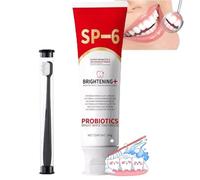 Probiotics Bright White Pasta de dientes SP-6/Sp-10 Ultra blanqueadora, aliento fresco, cuidado de limpieza profunda, pasta de dientes blanca brillante con probióticos para todo tipo de dientes (1)