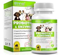 Probiotics & Enzymes para Perros - para Perros Que comen heces y Hierba - Calabaza 500 MG, enzimas 150 MG, Papaya 100 MG - 5,5 billones CFU g - 180 Comprimidos - Calidad de Alemania