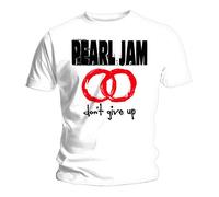 Probity White Pearl Jam Don't Give Up Eddie Vedder Oficial Camiseta para Hombre