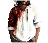 Problem Solved Bloody Shirt Splatter - Camiseta de Halloween con manchas de sangre y películas de miedo, camisetas gráficas, camisetas de humor, comedia, retro, muy divertidas, decoración sangrienta