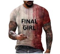 Problem Solved - Camisa con estampado de Halloween para hombre, diseño sangriento y sangriento, camisetas de Halloween aterradoras, camisetas divertidas, regalo 5X grande, camisa de mi San Valentín