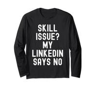 Problema de Habilidad, mi linkedin Dice Que no Hay Humor Divertido relacionado Manga Larga