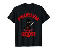 Problema gelöst Schwarze Katze Camiseta