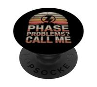 Problemas de Fase de Electricista Llámame Contratista eléctrico PopSockets PopGrip Adhesivo