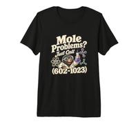Problemas de Topo Divertido Día del Topo Química Juego de Palabras Avogadro Camiseta Premium
