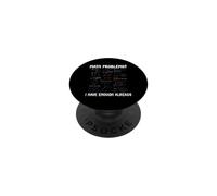 Problemas matemáticos Ya Tengo suficientes cálculos matemáticos Divertidos PopSockets PopGrip Adhesivo