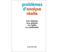Problèmes d'analyse réelle