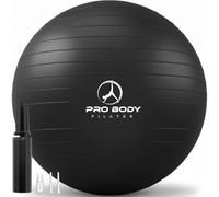 ProBody Pilates Pelota de Ejercicio - Anti-explosión Bola de Equilibrio Yoga de la Aptitud Profesional de Grado 75 cm Negro