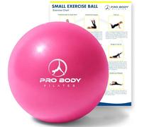 ProBody Pilates Pelota de Ejercicio pequeña, Mini Pelota de Yoga Suave de 9 Pulgadas para Estabilidad, Barra, Abdominales, núcleo, Fisioterapia y Terapia física en casa, Gimnasio y Oficina (Rosa)