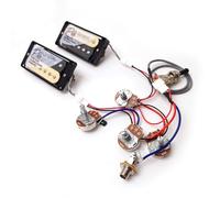 ProBucker Alnico 2 - Juego de pastillas Humbucker para pastillas Gibson Les Paul, pastillas de mástil y puente con terminales de conexión rápida de 2 conductores, arnés de cableado 2V2T, mejora de
