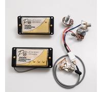 ProBucker Alnico - Juego de 2 pastillas Humbucker para Gibson Les Paul, pastillas de cuello y puente de 2 conductores 1V1T, cuello (7,5 K, 50 mm) + puente (8,4 K, 52 mm), actualización de tono vintage