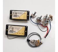 ProBucker Alnico - Juego de 2 pastillas Humbucker para Gibson Les Paul, pastillas de cuello y puente de 2 conductores 2V2T, cuello (7,5 K, 50 mm) + puente (8,4 K, 52 mm), actualización de tono vintage