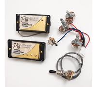 ProBucker Alnico - Juego de 2 pastillas Humbucker para Gibson Les Paul, pastillas de cuello y puente de 2 conductores 2V1T, cuello (7,5 K, 50 mm) + puente (8,4 K, 52 mm), actualización de tono vintage