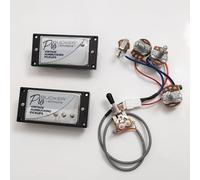 ProBucker Alnico - Juego de 2 pastillas Humbucker para Gibson Les Paul, pastillas de cuello y puente de 2 conductores 2V1T, cuello (7,5 K, 50 mm) + puente (8,4 K, 52 mm), actualización de tono vintage