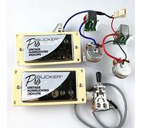 ProBucker Alnico - Juego de pastillas de puente y cuello con arnés de cableado profesional y 3 interruptores para guitarra Epiphone/Gibson