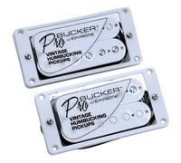 ProBucker Zebra Alnico 2 Classic Vintage Humbucker Bridge & Neck Pastillas de 4 conductores (cebra blanca)