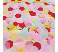 Probuk 2.5cm 60g Multicolor Confeti de Papel Forma Redonda 5000PCS Redonda Boda Confeti 5 Colores Decoracion de Mesa Confeti para Bodas,CumpleañOs,Baby Shower,GraduacióN,Decoraciones De Fiesta