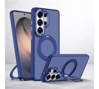 ProBytes Blue TPU 360° Spin & Rotary Magnetic Metal Ring Holder/Stand Case para Samsung S26 Ultra | Compatible con Qi/MagSafe | Protección de grado militar a prueba de golpes | Acabado satinado |