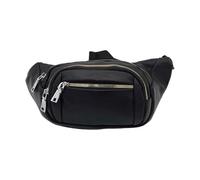 ProBytes Riñonera de piel sintética, accesorio de moda unisex, riñonera, bolsa de dinero, 4 compartimentos espaciosos con cremallera, impermeable, correa de hebilla, viajes, vacaciones, pasaporte,