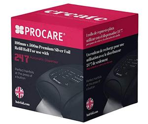 PROCARE 24/7 DISPENSER SILVER FOIL REFILL ROLL 100mm X 500m
