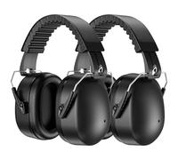 ProCase 2 Orejeras Protección Auditiva NRR 26dB, Reducción de Ruido Auriculares Protector de Sonido para Disparo Pistola Siega Carpintería -Negro