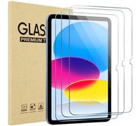 ProCase 3 Piezas Protector de Pantalla para iPad 10ª Gen 10.9" 2022 & iPad 11ª Gen A16 2025 - Cristal Templado Transparente, Alta Sensibilidad y Protección Antirayaduras
