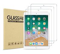 ProCase 3 Piezas Protector para iPad 6.ª 5.ª Gen 2018 2017/ iPad Pro 9.7" 2016/ iPad Air 2/ iPad Air, Vidrio Cristal Templado Screen Protector para iPad 9.7 Pulgadas