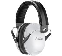 Procase Casco Antiruido para Niño, Protección Auditiva SNR 27dB con Diadema Ajustable, Protector Oído Profesional Cancelación de Ruido Insonorizacion para Estudiar para Bebé Nené Infante -Blanco