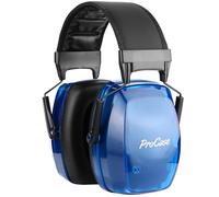 ProCase Cascos Ajustables con Cancelación de Ruidos, Protección Auditiva de NRR 32db Más Alto, Orejeras de Seguridad para Disparar y Cazar, Defensores Auditivos Plegables Compactos -Azul Claro