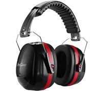 ProCase Earmuffs NRR 32dB Protección auditiva orejeras Safety Ear Muffs - Rojo