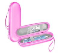 ProCase Estuche Cepillo Eléctrico Compatible con Oral B/Oral-B Pro/Oral-B Pro 3 3000/3900N/Oral-B iO 2/3//Philips Sonicare, Funda de Viaje Rígida Portátil Impermeable para Cepillos y Accesorios-Rosa
