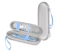 ProCase Estuche Cepillo Eléctrico Compatible con Oral B/Oral-B Pro/Oral-B Pro 3 3000/3900N/Oral-B iO 2/3//Philips Sonicare, Funda de Viaje Rígida Portátil Impermeable para Cepillos y Accesorios-Beige