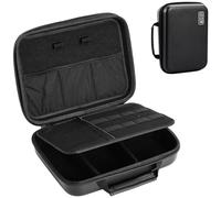 ProCase Estuche Compatible con MacBook Power Adapter Magic Mouse 2 Apple Pencil Guarda USB Flash Disk SD Tarjeta Cargador de iPad iPhone Funda Antigolpes para Accesorios Electrónicos -Negro, XL