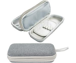 Procase Estuche de Lápices 2 Compartimentos, Duro Estuche EVA Carcasa Rígida para Bolsa De Lápiz, Portable Ideal para Oficina y Escuelas -Rosa